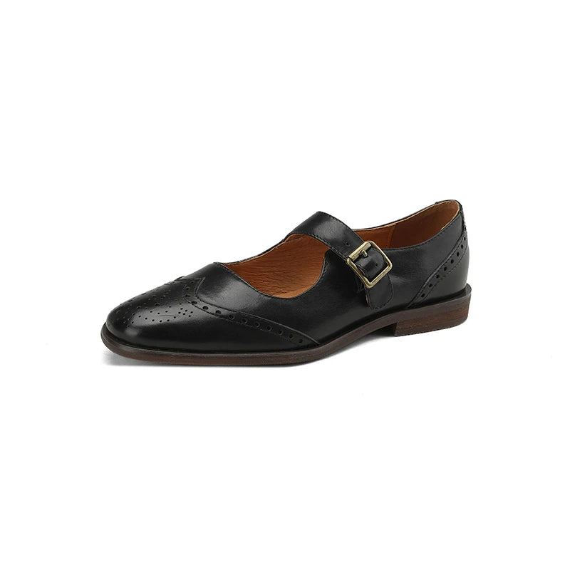 Francesca Genuine Leather Mary Janes