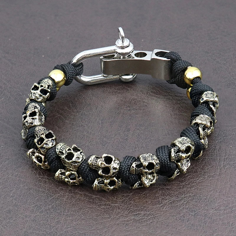 Knox Skull Woven Bracelet