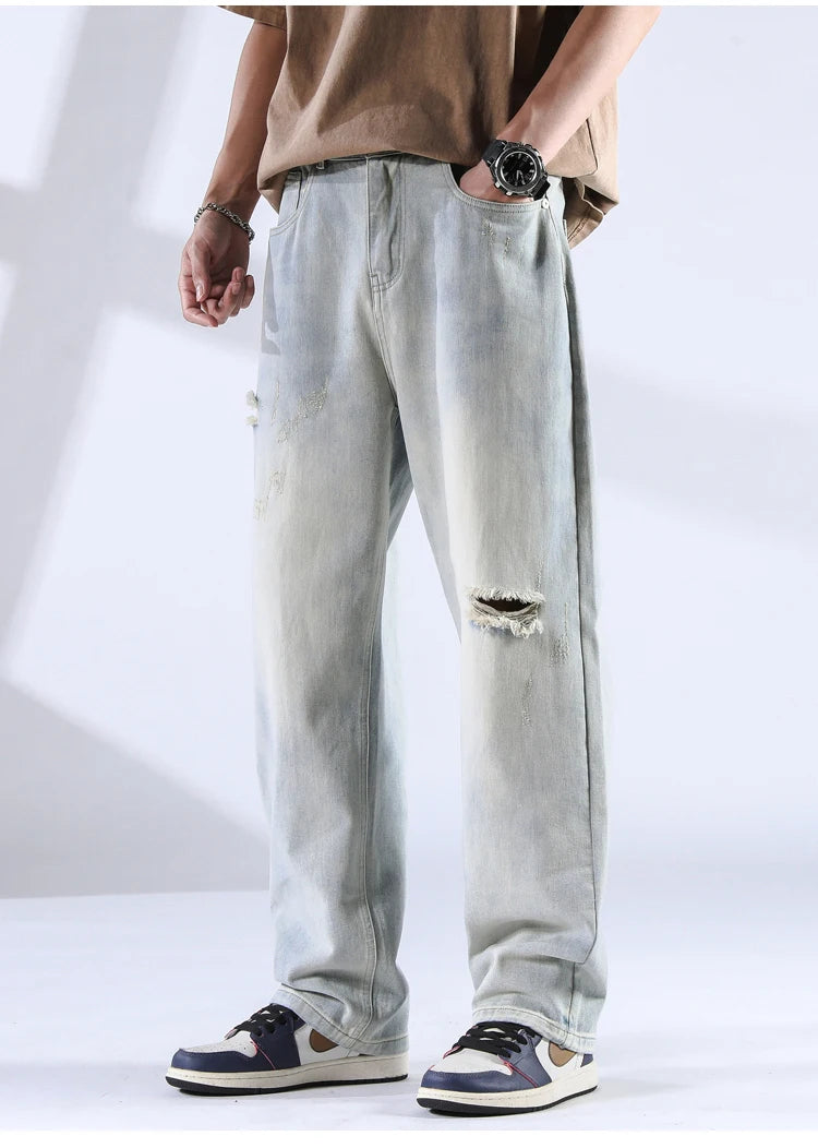 Jackson Cotton Denim Jeans – Men’s Straight-Leg Baggy Fit