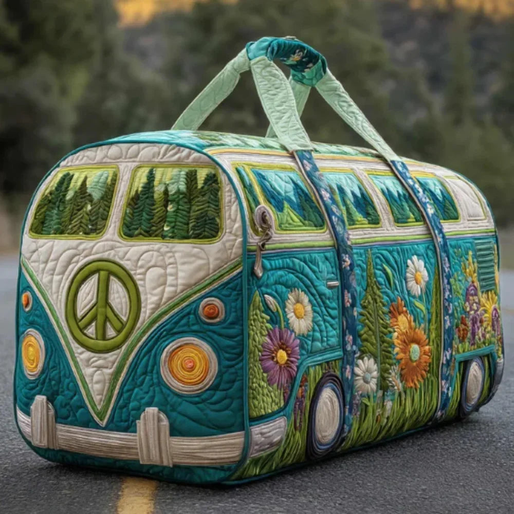 Daisy Quilted Duffle Weekend Bag