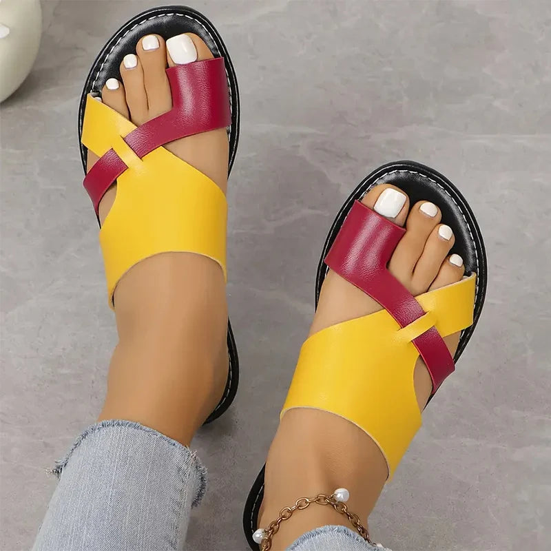 Elena Two-Tone Sandals