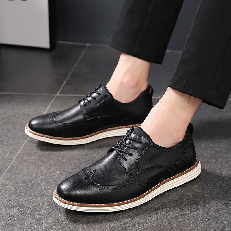 Alessio Genuine Leather Brogue