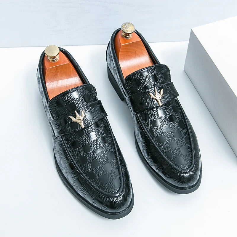 Gianni Crest Leather Loafer
