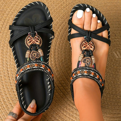 Giulia Beaded Slingback Sandals – Cushioned Footbed Slip-On