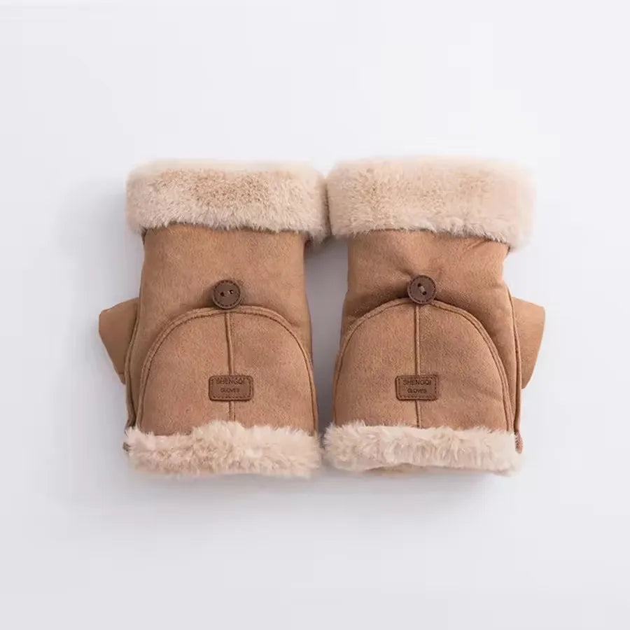Giulia Suede Windproof Mittens