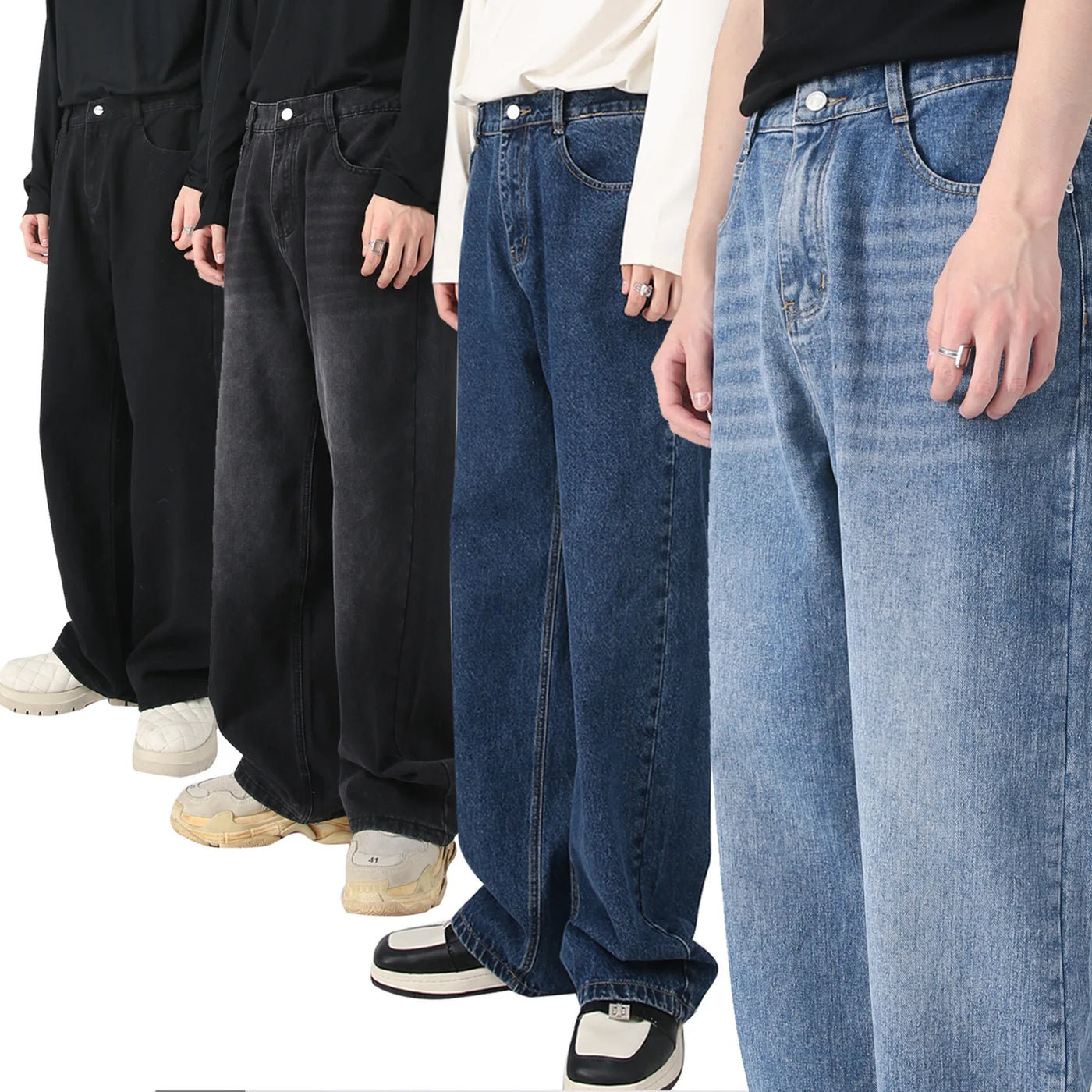 Noah Baggy Straight Leg Denim Pants