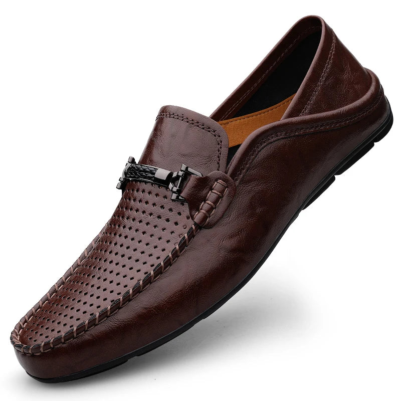 Eli Breathable Leather Loafers