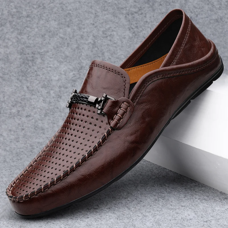 Eli Breathable Leather Loafers