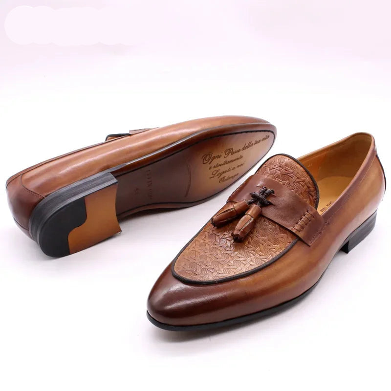 Felix Tassel  Genuine Leather Loafers