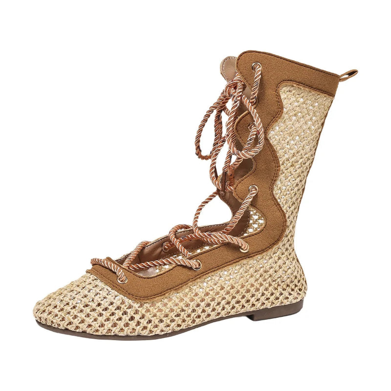 Liana Knitted Flat Boots