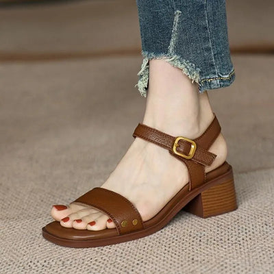 Rosa Vintage Leather Heels