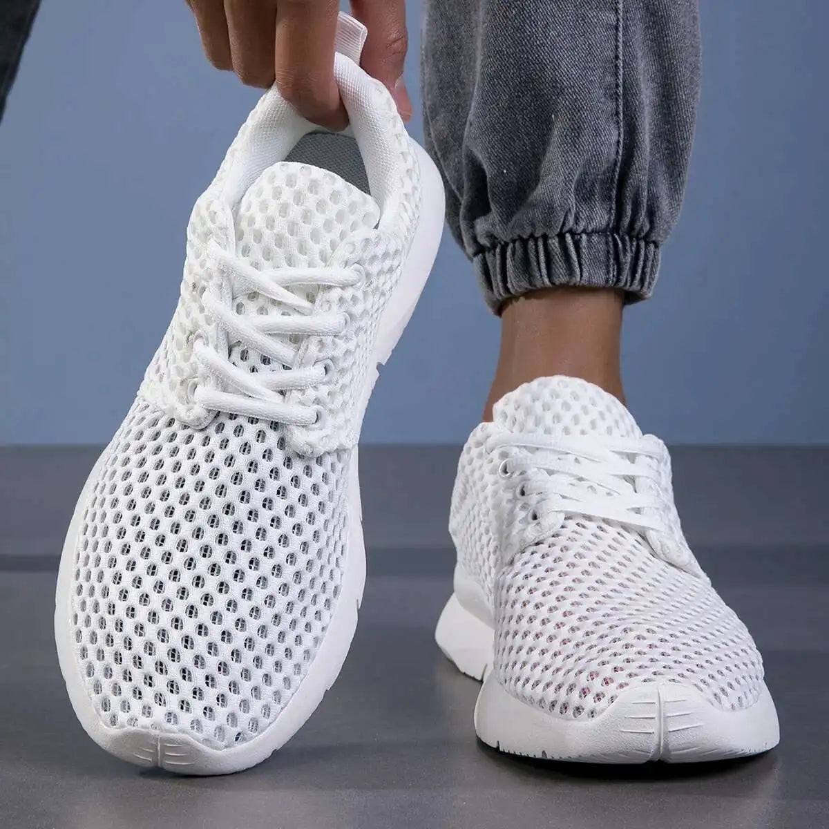 Eli Mesh Walking Sneakers – Men’s Lightweight Summer Shoes