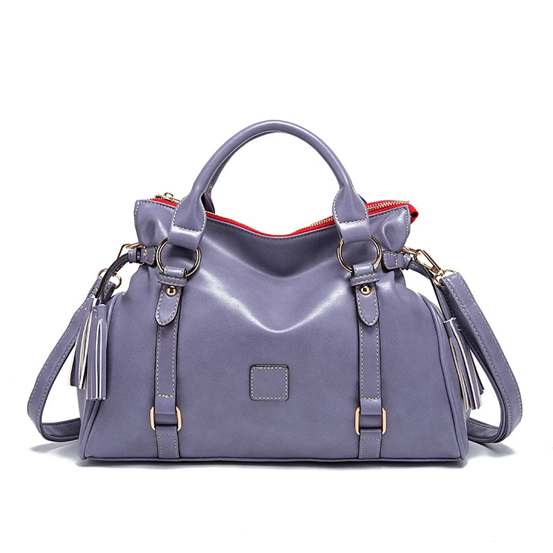 Milano Polished Leather Tote Bag