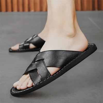 Yanis Leather Slide
