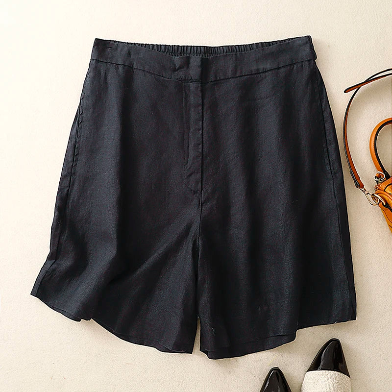 Rosie High-Waist Straight Shorts