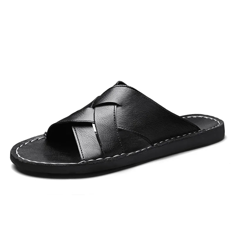 Yanis Leather Slide