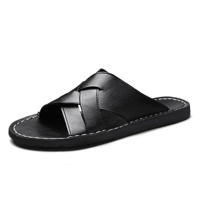 Yanis Leather Slide