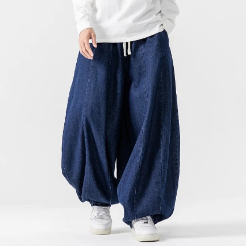 Kenji Cotton Baggy Lantern Pants – Men’s Japanese Streetwear Fit