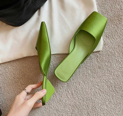 Lisa  Satin Mules