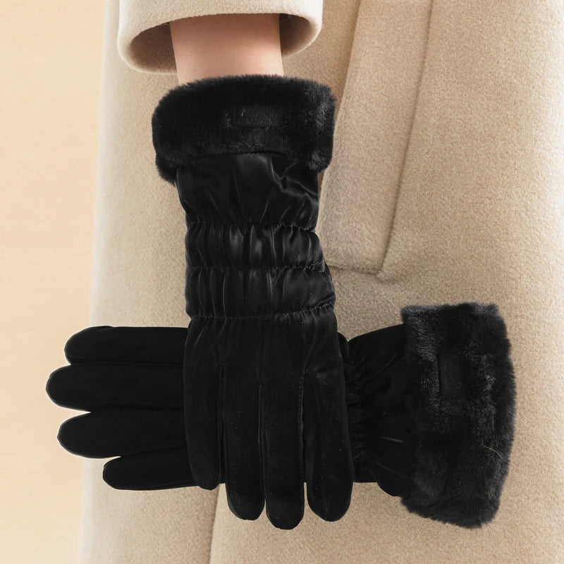 Cashmere Lining Touchscreen Gloves