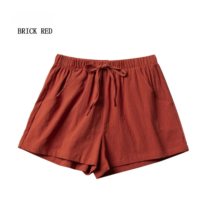 Linen High Waist Short