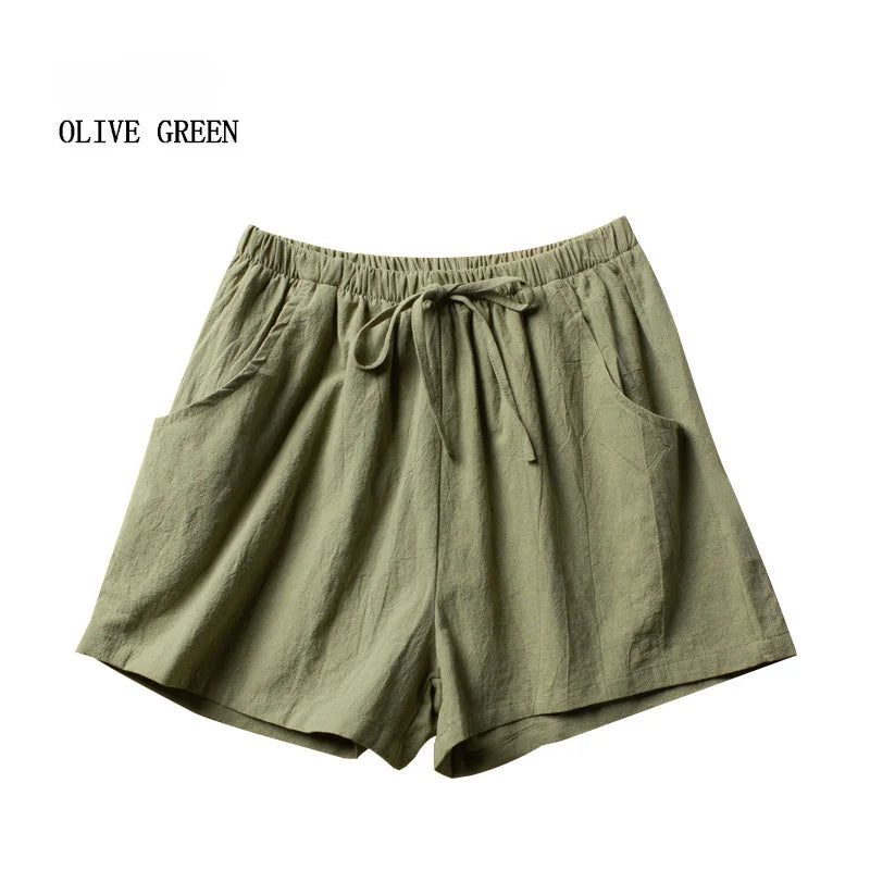 Linen High Waist Short