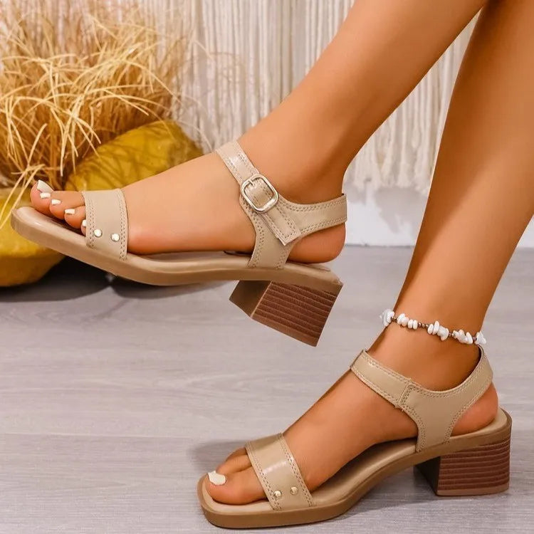 Gabrielle Buckle Sandals