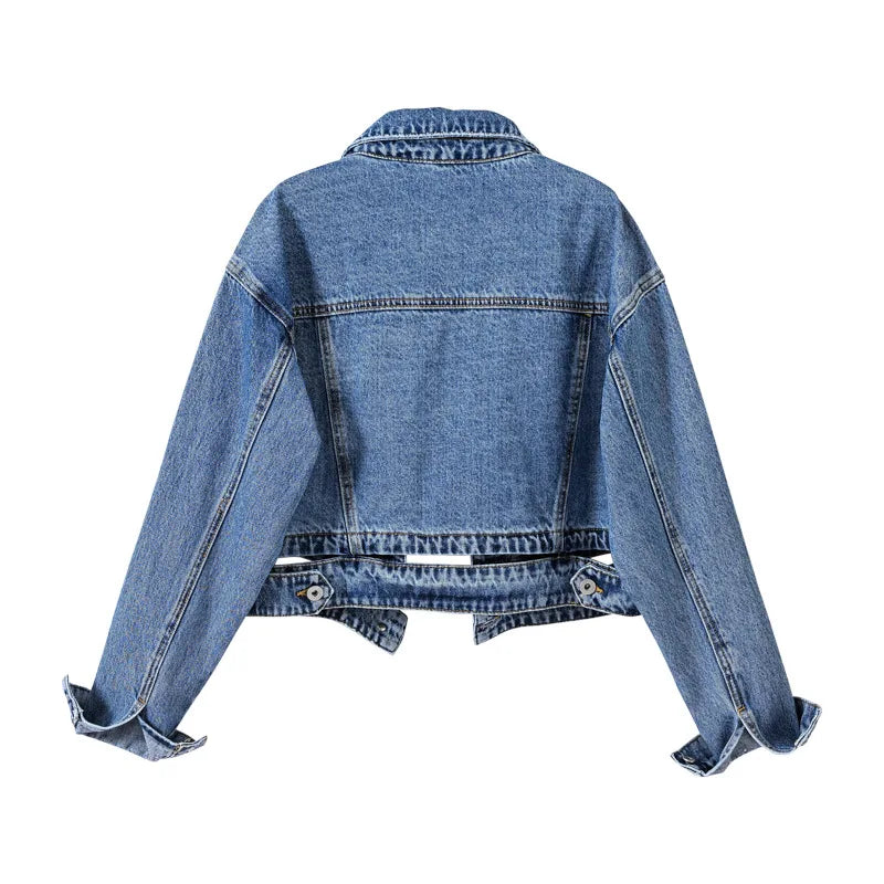 Riley Cropped Denim Jacket – Limited Edition Layer