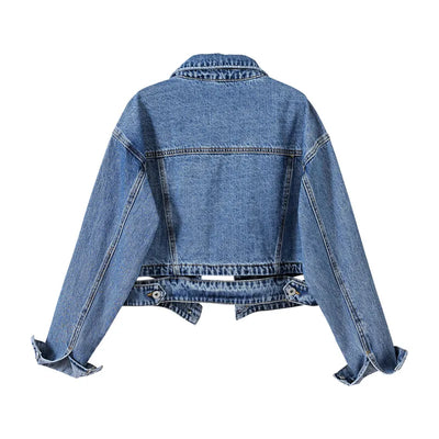 Riley Cropped Denim Jacket – Limited Edition Layer