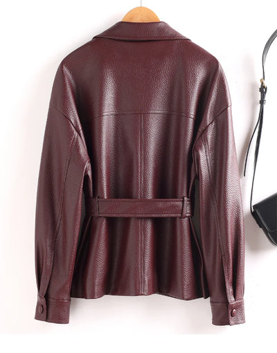 Aria Sheepskin Leather Jacket