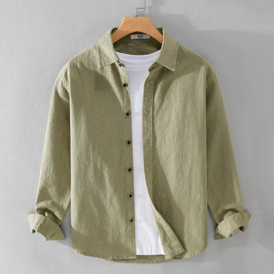 Rico Linen Shirt – Men’s Breathable Casual Long Sleeve Top