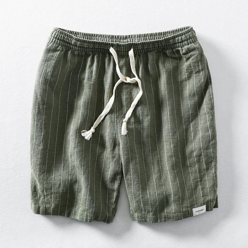Theo Linen Shorts - Men's Relaxed Fit with Drawstring Waist