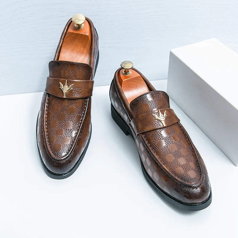 Gianni Crest Leather Loafer