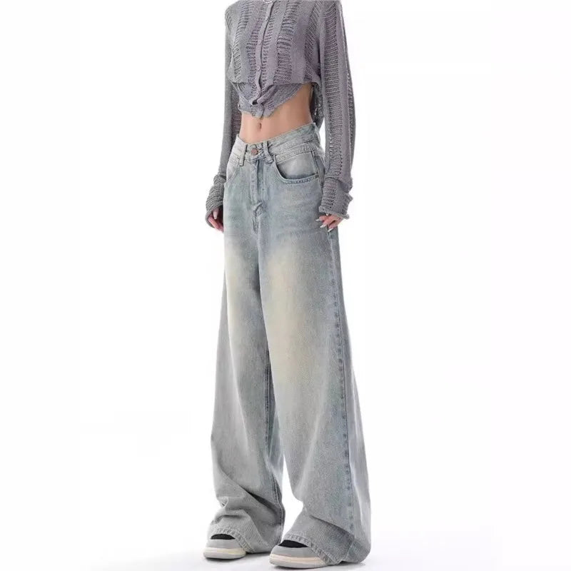 Mira High-Waisted Loose Baggy Jeans