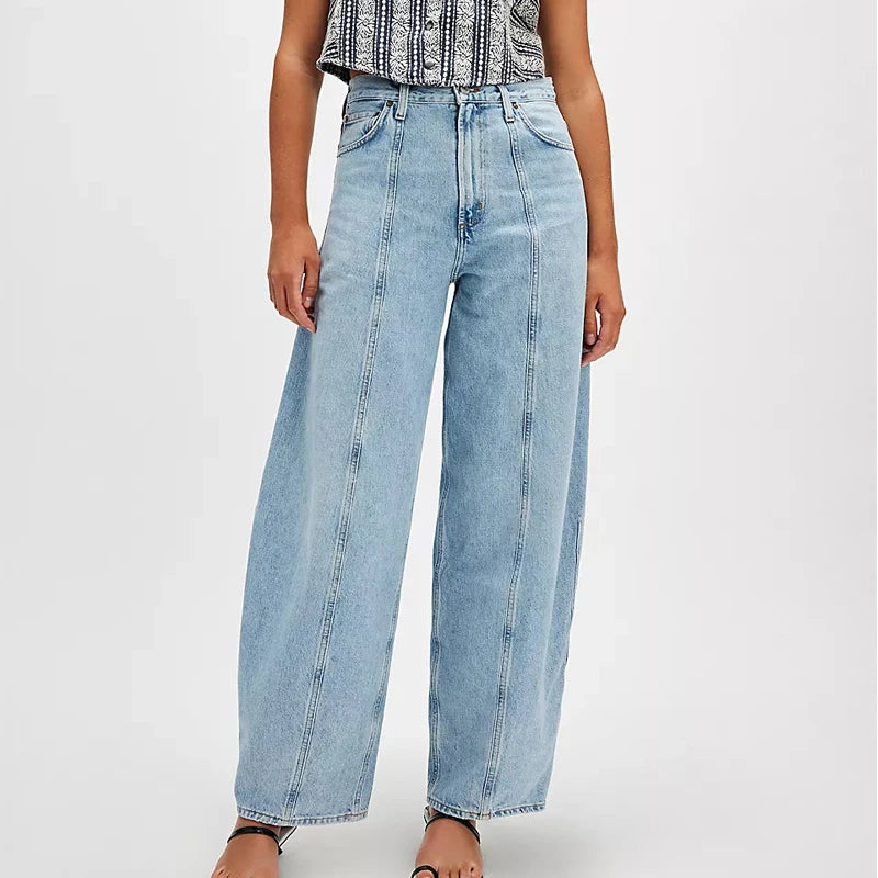 Alexa High-Rise Stretch Jeans – Women’s Y2K Straight-Leg Denim