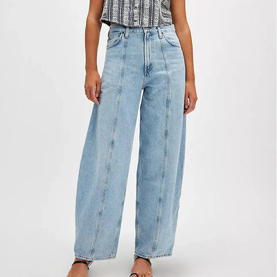 Alexa High-Rise Stretch Jeans – Women’s Y2K Straight-Leg Denim