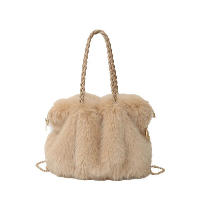 Elena Soft Fur Tote