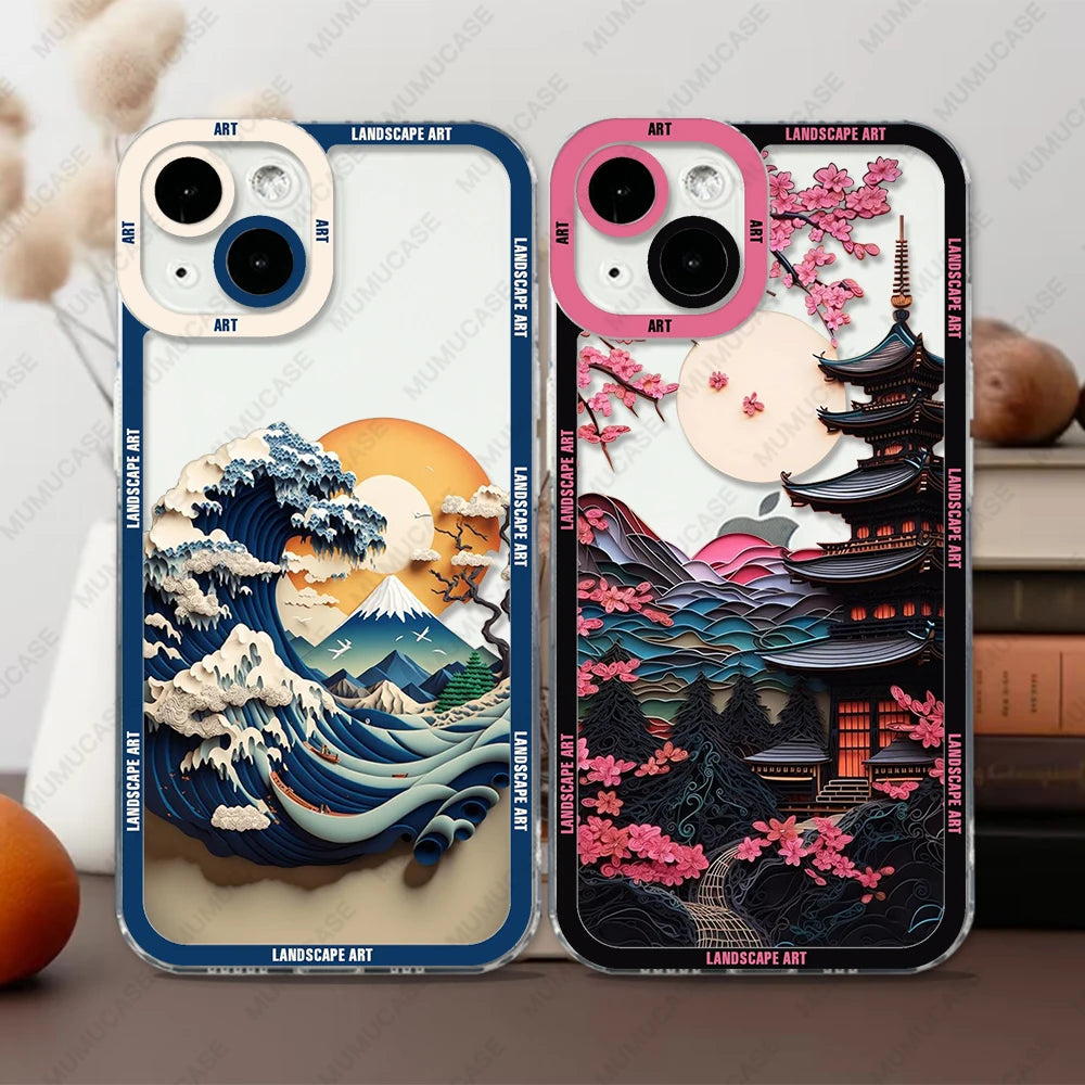 Aurora Landscape Art iPhone Case – Soft Protective Cover