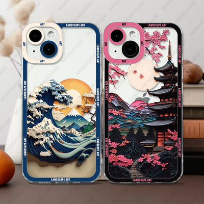 Aurora Landscape Art iPhone Case – Soft Protective Cover