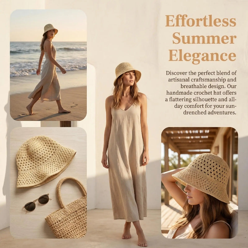 Solara Crochet Bucket Hat