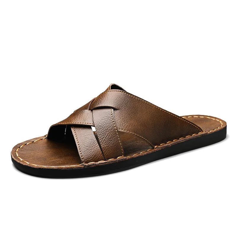Yanis Leather Slide