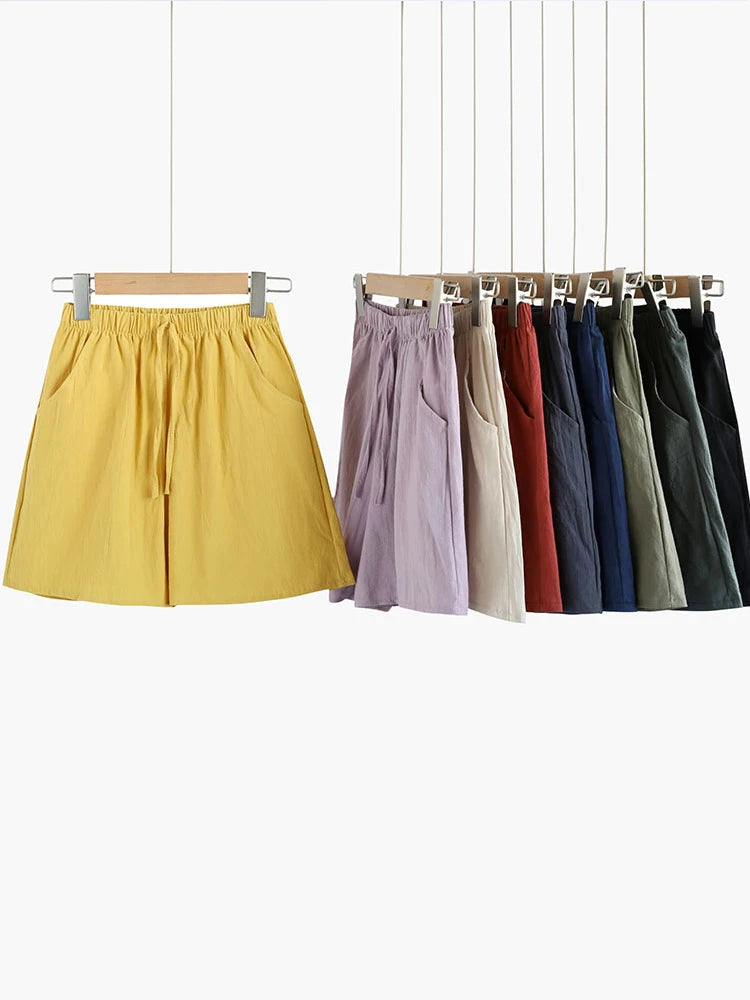 Linen High Waist Short