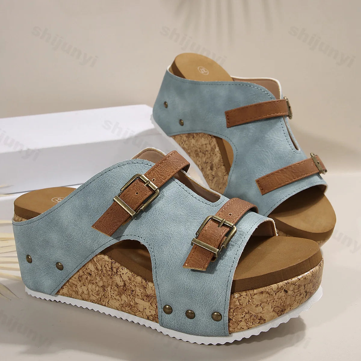 Serena Woven Wedge Sandals – Open-Toe Comfort Heels