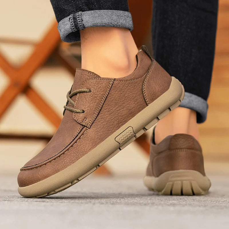 Benz Leather Water-Resistant Loafers