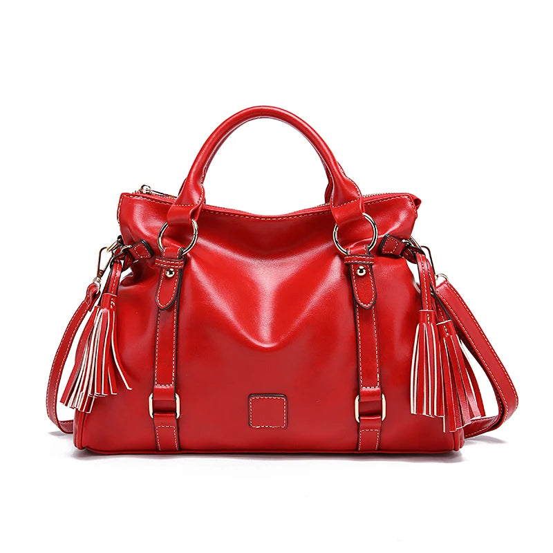 Milano Polished Leather Tote Bag
