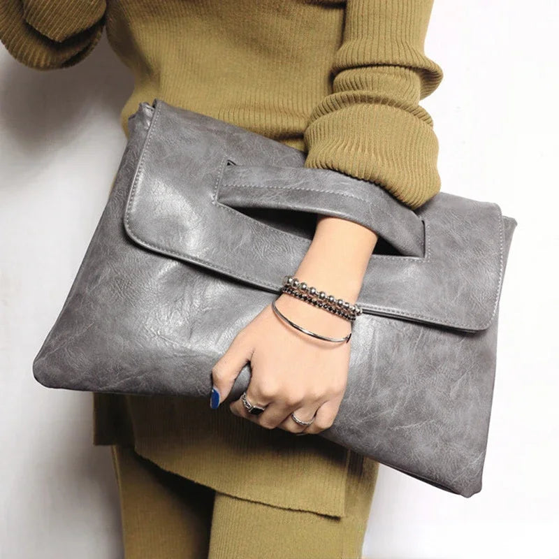Celeste Soft Leather Clutch