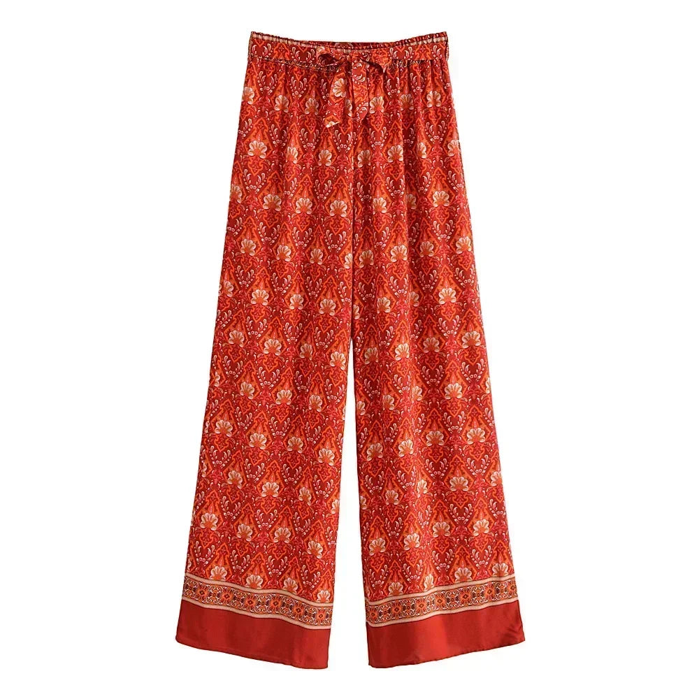 Mara Floral Wide Leg Pant