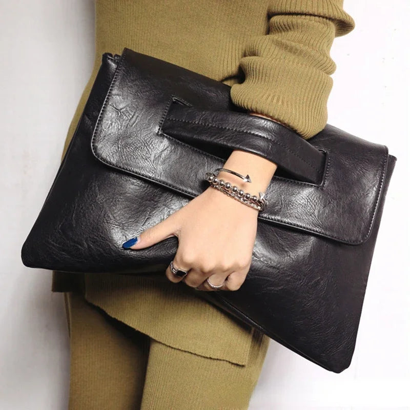 Celeste Soft Leather Clutch