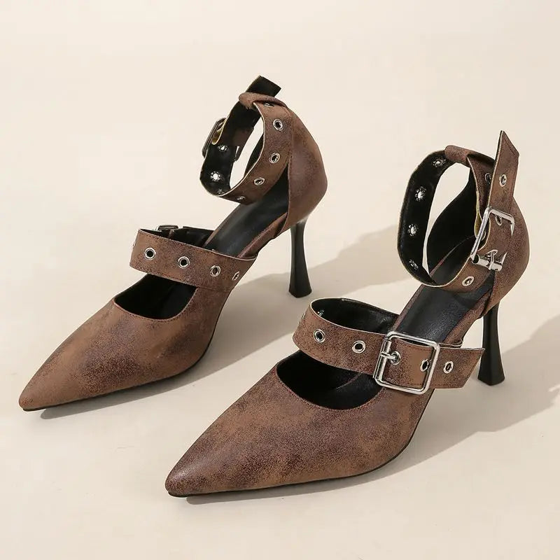 Alessia Strap Heel Stiletto Sandals