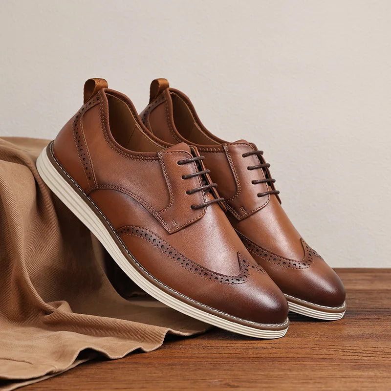 Alessio Genuine Leather Brogue